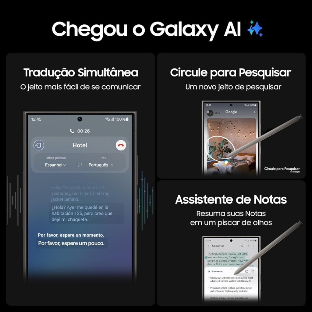 galaxy s24 ultra e suas tecnologias ia