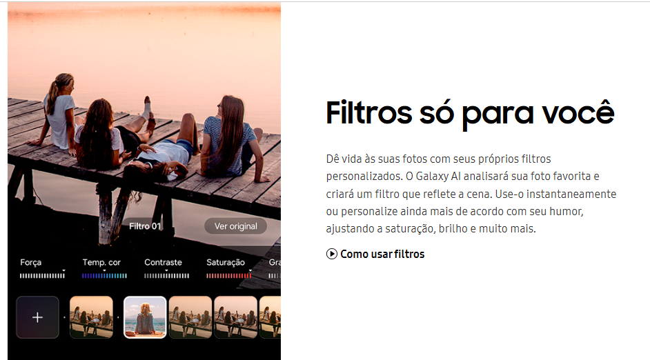 aplicativo de foto da linha galaxy s25 da samsung que é sensacional