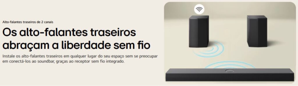 Soundbar LG S70TR e sua qualidade ímpar.